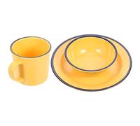 DIXII Dinnerware Sets for 1 Person, Plates and Bowls Sets, Kitchen Dinnerware Set with Plates, Bowls and Mugs