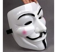 Diximus V for Vendetta Mask: Guy Fawkes, Anonymous, Hacker, Unisex Adults, Plastic, 1 Count, 2.7" W x 6.5" L x 8.2" H