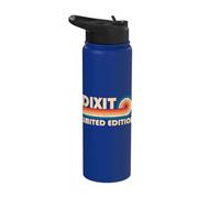 Dixit Retro 70s 80s Sunset Stripe Stainless Steel Insulated Water Bottle
