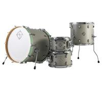 Dixon Cornerstone Hybrid 20 Drum Kit w/Hardware & Steel Snare Satin Cement Grey