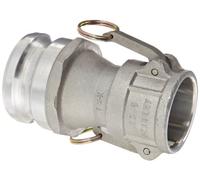 Dixon 2030-DA-AL Aluminum Cam and Groove Reducing Hose Fitting, 2" Socket x 3" Plug