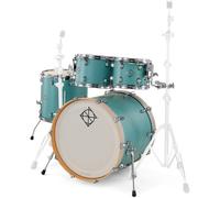 Dixon Cornerstone Hybrid 22 Drum Kit w/Hardware & Steel Snare Satin Quetzal Blue