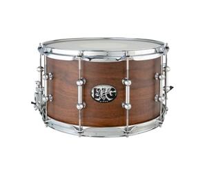 Dixon Artisan Signature Snare 14"x8" PDSAN814GBU - Gregg Bissonette "Big Bud" - 6-Ply Walnut/Maple Cauldron 42-Spiral Snare Rug, Remo Skins, Deluxe Tube Lugs, Power Hoops