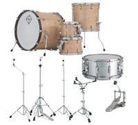 Dixon Cornerstone Hybrid 22 Drum Kit w/Hardware & Steel Snare Natural Maple Gloss