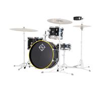 Dixon Drums Little Roomer 20 5pc Shell Pack Gloss Black w/Yellow Hoops