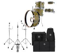 Dixon Drums Little Roomer Gig Pack w/Hardware & Bags Olive Green