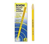 Dixon Industrial Phano Peel-Off China Marker Pencils, Yellow, 12-Pack (00073)