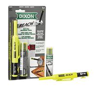 Dixon Industrial REACH- Deep Hole Mechanical Pencil with Lead Refills included, Yellow (14301)