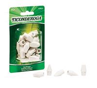 Dixon Ticonderoga DIX38025 Wedge Cap Erasers for Grade K-12, White - 25 Count