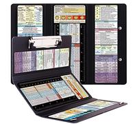 Dixver 2Packs Foldable Nursing Clipboard, 3 Layers, Black, 12.6x9 inches, Plastic