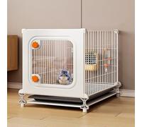DIY 2/3/4 Layer Small Animal Cage,Encrypted Iron Mesh Chinchilla Cabinet,Squirrel Cage,with Tray and Ladder(37x37x43cm)