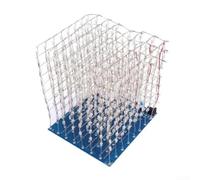Diy 3d 8x8x8 Led Light Cube Kit With 512 Blue Leds For Teenagers Hands On Learning Electronic Assembly Project With Dynamic Visual Effects And Industrial Grade Components