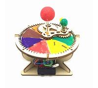 DIY 3D Assemble Wooden Sun-Earth Model Building Kit Creative Educational Science Experiment Craft Toy for Children and Adults