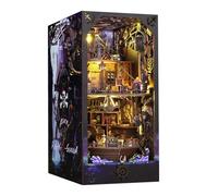 DIY 3D Book Nook Kit, Miniature House Bookend Model, Handmade Architectural Puzzle for Bookshelf Decoration, Creative Birthday Gift