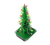 DIY 3D Christmas Tree Electronic Soldering Assemble Kit, 3D Xmas Tree Led Christmas Tree Diy Kits Welding kit, Flash Circuit Kit Three-Dimensional Xmas Electronic Fun Kit for Home school(7 colors)