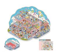 DIY 3D House Scene Stickers, Fun DIY Stickers Scene Make Your Own Mini Room Scenes, Cute Stacking Miniature Cartoon Scenes Sticker for Adult Kids Relief Stress Pass The Time