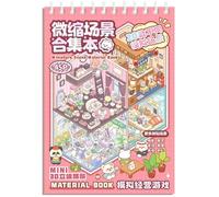 Diy 3d House Stickers,3d Sticker Scene, Miniature Scene Stickers,fun Diy Stickers Scene Rooms Book, Relief Stress Pass the Time Cute Cartoon Sticker Scenes for Adults Kids