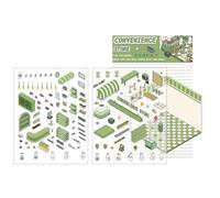 DIY 3D House Stickers,Fun DIY Stickers Scene,3D Miniature Scene Stickers,Fun Cute DIY 3D Cartoon Scene Stickers for Adult Kids Stress Pass The Time,Make Your Own Stickers (Rabbit Convenience Store)