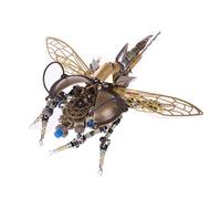 DIY 3D Metal Insect Puzzle for Adults & Kids, Movable Stainless Steel Beetle Assembly Kit, Complex Jigsaw Model - Educational Brain Teaser Toy & Cool Desk Decor