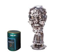DIY 3D Metal Skeleton Model Kit - Creative Stainless Steel Assembly Puzzle, Trendy Desk Decoration for Home Office, Challenging Adult Craft Gift (200+PCS)