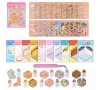 DIY 3D Sticker Scene Stickers Book for Adults 10 Sets DIY 3D House Collection Book Miniature Scene Stickers Therapy for Adult Relief Stress Pass The Time