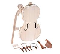 DIY 4/4 Full Size Violin Kit Natural Solid Wood Acoustic Fiddle With EQ Spruce Top Maple Back Neck Fingerboard Tailpiece New Guitar body replacement (Color : 2)