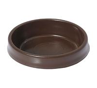 DIY, 4 Large Castor Cups, Brown, to Protect your Floors 2.5" Diameter