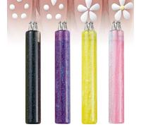 DIY 5 Petal Flower Nail Dotting Pen, Manicure Art, Quick Floral Pattern Stamp Pen, 1.8mm Fine Tip Rhinestone Precision Markers,Perfect for Painting, Sculpting, Rhinestones DIY and Salon (4Pcs)