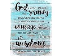 DIY 5D Diamond Art by Number Kits for Adults Full Round Drill, Grant Me Serenity Courage Wisdom Paintings Embroidery Pictures Arts Craft for Home Wall Decor, 5D Painting Dots Kits 11.8x15.7 inch