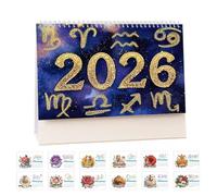 DIY 5D Diamond Art Painting Desk Calendar 2026, Monthly Flip Desktop Calendar Planner, Monthly Planner from Jan 2026 to Dec, Festival Diamond Art Calendars for Home Office Gift