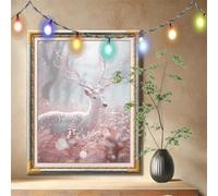 DIY 5D Diamond Art Painting Kits for Adults,Deer,Animal Cross Stitch Diamond Art Kits for Home Wall Decor Gift,Full Drill Crystal Art and Crafts Embroidery Pictures for Beginner,Boys,50x70cm 59N-6264