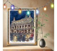 DIY 5D Diamond Art Painting Kits for Adults,Opera House,Landscape Cross Stitch Diamond Art Kits for Home Wall Decor Gift,Full Drill Crystal Art and Crafts Pictures for Beginner,Boys,70x90cm 59N-8246