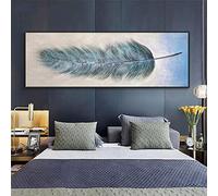 DIY 5D Diamond Painting by Number Kit for Adults Full Drill Feathers Diamond Art Large Size Rhinestone Embroidery Stitch Cross Art Crafts for Home Wall Decor Gift -Round_Drill_70x210cm