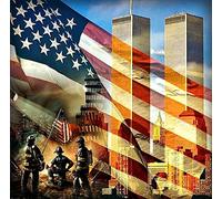 DIY 5D Diamond Painting by Number Kits Art Supplies for Adults and Kids Twin Towers 16X16 Painting Cross Stitch Full Drill Crystal Rhinestone Embroidery Pictures Craft for Home Wall Decor Gift