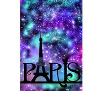 DIY 5D Diamond Painting by Numbers Kits, Colorful Paris Eiffel Tower, Full Drill Rhinestones Paint with Diamonds Crystal Diamond Art (Paris)