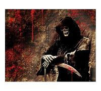 DIY 5D Diamond Painting by Numbers Kits, Grim Reaper Skeleton Man 30x40cm Canvas Full Drill Diamond Art Paint with Diamonds Crystal Cross Stitch (Skeleton)
