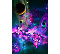 DIY 5D Diamond Painting by Numbers Kits, Solar System Planets Universe, Full Drill Rhinestones Paint with Diamonds Crystal Diamond Art (Planets)