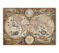 DIY 5D Diamond Painting by Numbers Kits, World Map Round Full Drill Diamond Art Crafts Pictures for Adults/Kids, Rhinestone Cross Stitch Embroidery Kits for Home Wall Decor Gift 30x40cm 12x16in