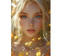 DIY 5D Diamond Painting Kit for Adults, Cartoon Diamond Art Kits, Beginners Round Full Drill Gem Art Crystal Cross Stitch Embroidery Canvas Painting Crafts, for Home Wall Decoration 80x100cm, J7760
