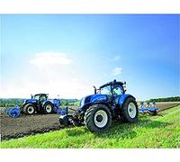 DIY 5D Diamond Painting Kit Large Size Blue Tractor,Diamond Painting Full Drill Adult Crystal Rhinestone Dot Embroidery Cross Stitch Diamond Art Crafts for Home Wall Decor Gifts Square Drill,30x40cm