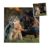 DIY 5D Diamond Painting Kit - Make Custom Art from Your Private Photo, Full Round Drill Diamonds for Home Decor(11.8x15.8inch/30x40cm)