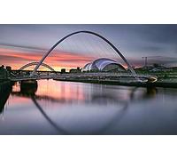 DIY 5D Diamond Painting Kit Quayside Newcastle Upon Tyne England Diamond Cross Stitch Pattern Home Wall Decor 50x50cm