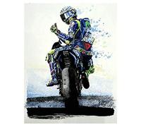 DIY 5D Diamond Painting Kits for Adult and Kids Motorcycle Racer Diamond Art Kits Full Drill Crystal Embroidery Cross Stitch Painting Pictures for Home Wall Decoration Gifts Round Drill30x40cm