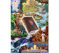 DIY 5D Diamond Painting Kits for Adults and Kids Bible Animals Diamond Art Kits Full Drill Crystal Embroidery Cross Stitch Painting Arts Crafts for Home Wall Decoration Gifts Square Drill 80x120cm