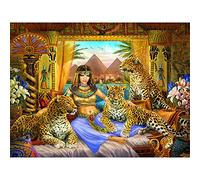 DIY 5D Diamond Painting Kits for Adults and Kids Leopard Diamond Art Kits Full Drill Crystal Embroidery Cross Stitch Painting Arts Crafts Pictures for Home Wall Decoration Gifts Round Drill 70x100cm