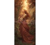 DIY 5D Diamond Painting Kits for Adults & Beginners, 13.7x25.6 in Full Round Drill Angel Diamond Art for Kids, Religion Diamond Painting Crystal Art Kit, Stress Relief Craft & Wall Decor for Home Room