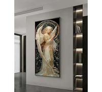 DIY 5D Diamond Painting Kits for Adults & Beginners, 25.6x49.2 in Full Round Drill Angel Diamond Art for Kids, Goddess Diamond Painting Crystal Art Kit, Stress Relief Craft & Wall Decor for Home Room