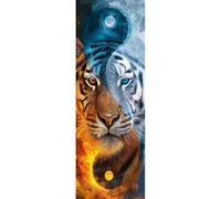 DIY 5D Diamond Painting Kits for Adults & Beginners, 25.6x72.8 in Full Round Drill Tiger Diamond Art for Kids, Totem Diamond Painting Crystal Art Kit, Stress Relief Craft & Wall Decor for Home Room