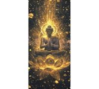 DIY 5D Diamond Painting Kits for Adults & Beginners, 33.5x65 in Full Round Drill Buddha Diamond Art for Kids, Religion Diamond Painting Crystal Art, Stress Relief Craft & Wall Decor for Home Room