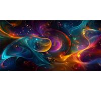 DIY 5D Diamond Painting Kits for Adults, Colorful Lines Diamond Art Painting Round Full Drill Crystal Rhinestone Embroidery Picture Craft Kits for Home Wall Decor Gifts 70x140cm, P2080